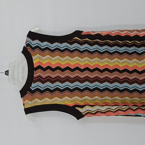 Missoni Target Chevron Mini Dress Size L - Picture 5 of 7